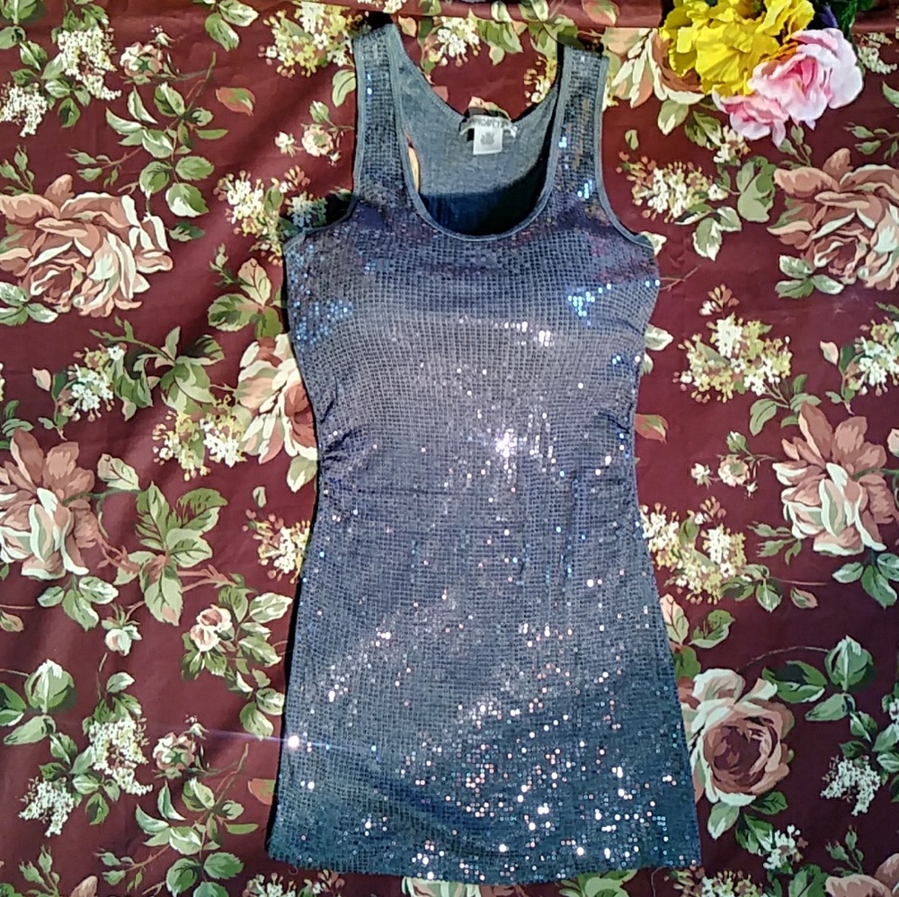 Arden B sequin tank top or mini dress